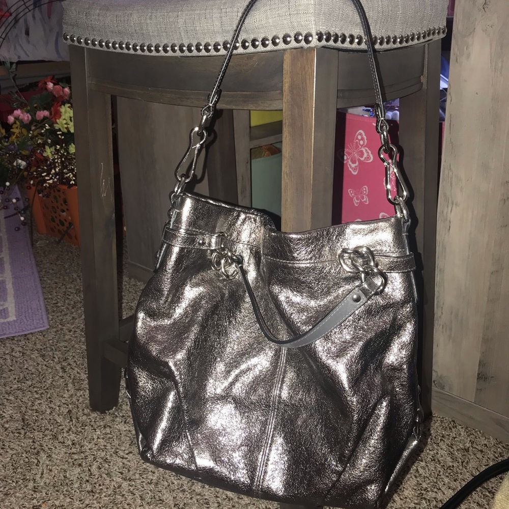Coach metallic purse